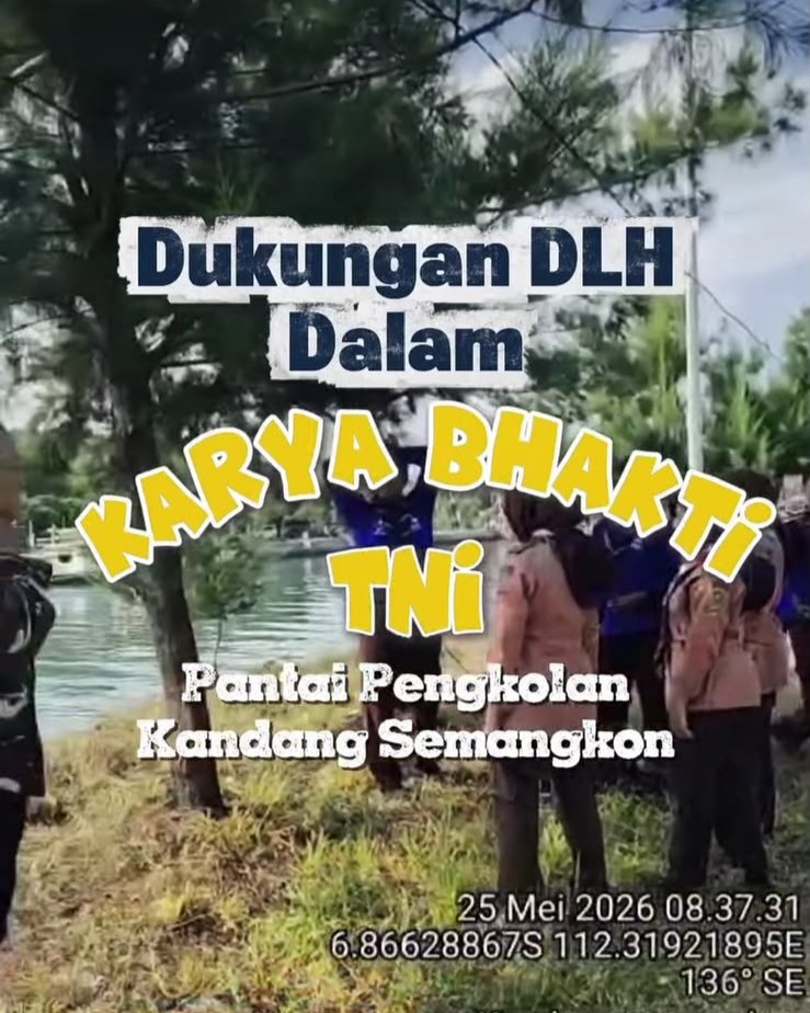 Foto: Dukungan DLH Dalam Karya Bakti TNI di Pantai Pengkolan Kandang Semangkon