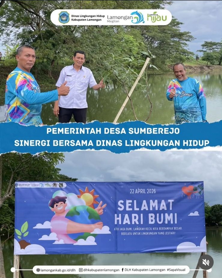 Foto: Kegiatan penanaman 50 tanaman produktif di telaga sawu dalam rangka hari bumi tahun 2026