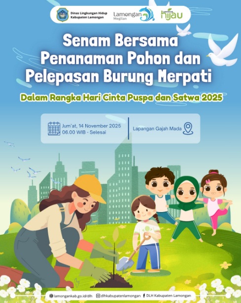 Foto: Senam Bersama, Penanaman Pohon & Pelepasan Burung Merpati