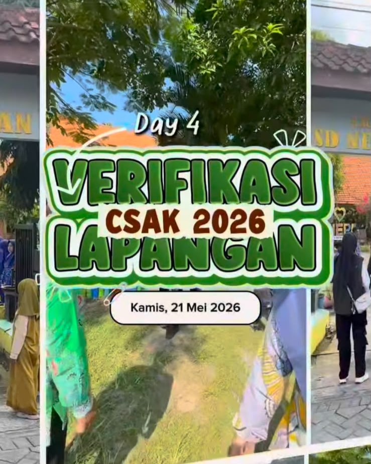 Foto: Verifikasi Lapangan Calon Sekolah Adiwiyata Kabupaten (CSAK) Tahun 2026