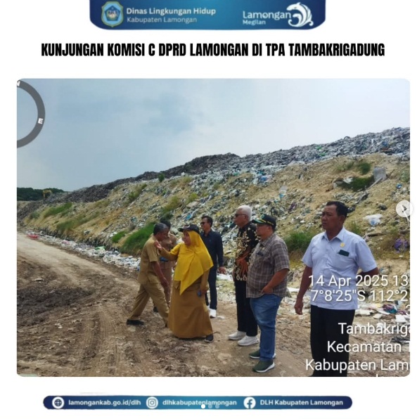 Kunjungan Komisi C DPRD Kabupaten Lamongan di TPA Tambakrigadung