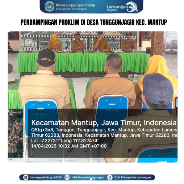 Pendampingan PROKLIM di Desa TUNGGUNJAGIR Kecamatan Mantup