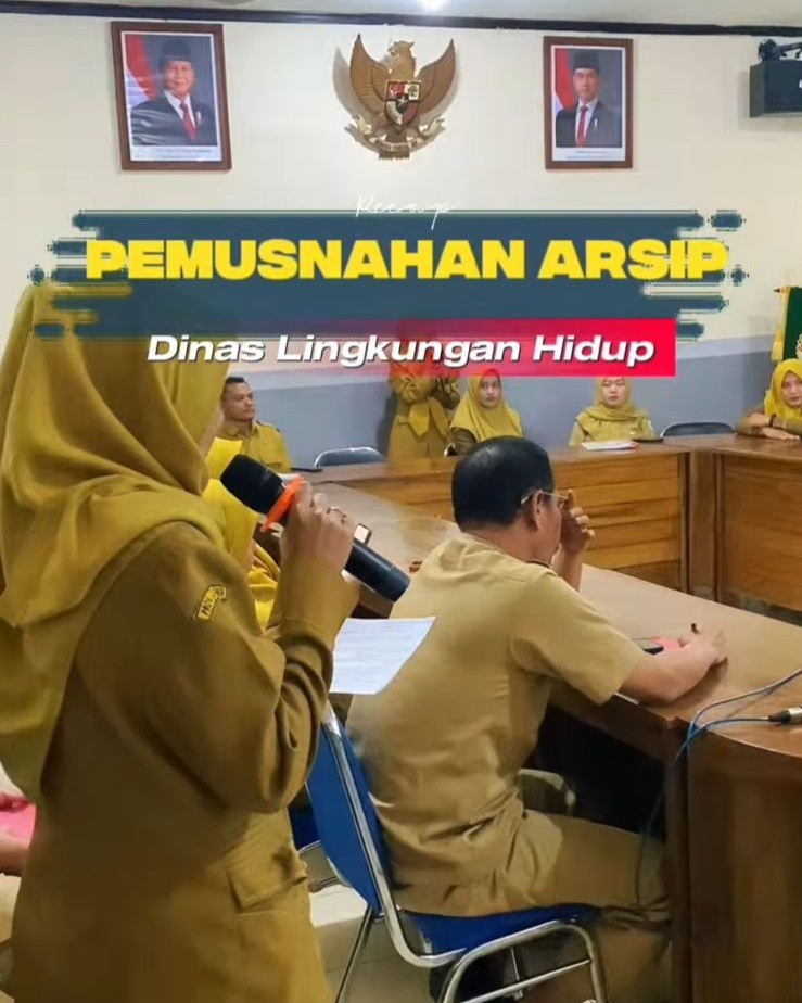 Foto: Pemusnahan Arsip Dinas Lingkungan Hidup Kabupaten Lamongan