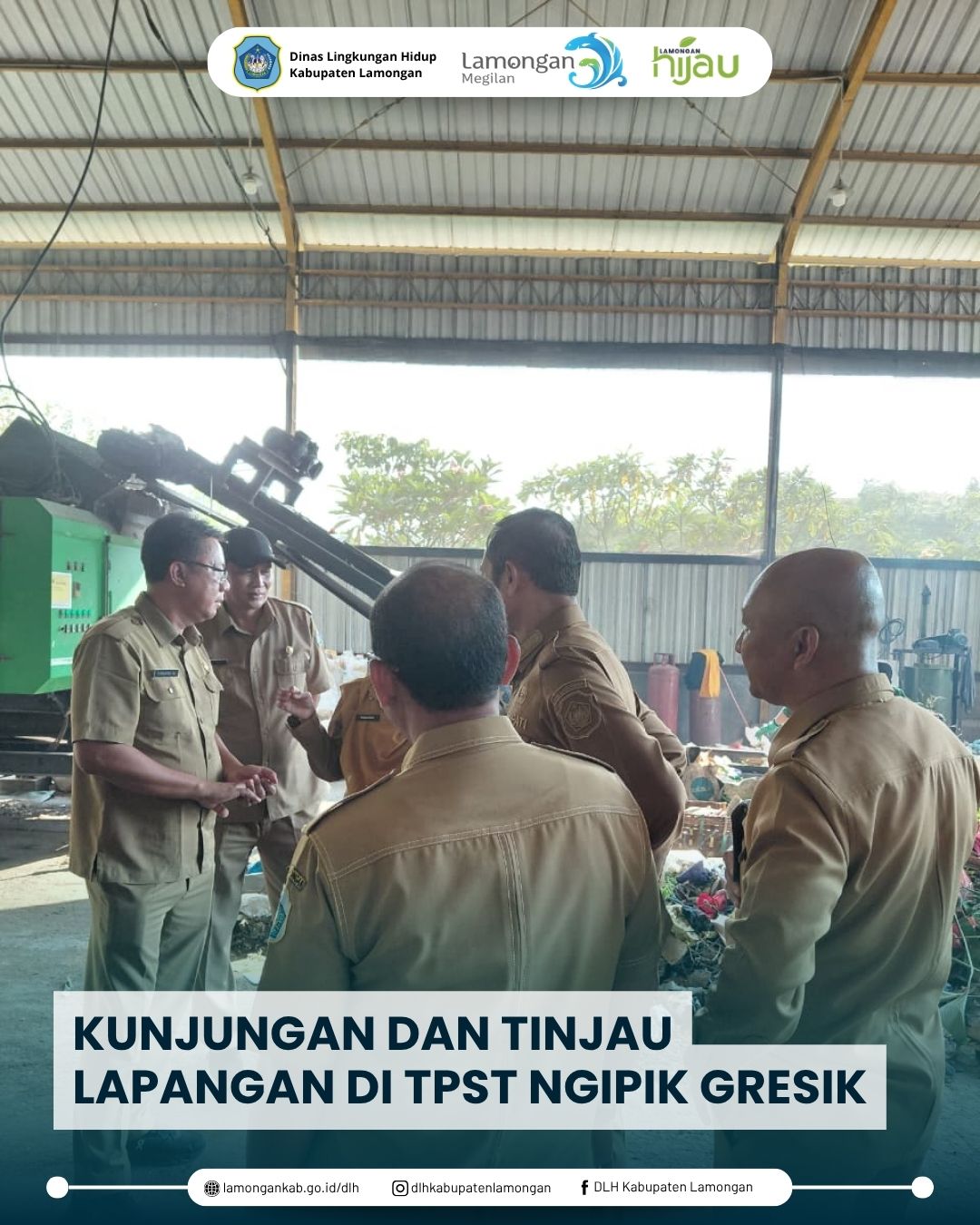 Foto: Kunjungan dan Tinjau Lapangan di TPST Ngipik Gresik