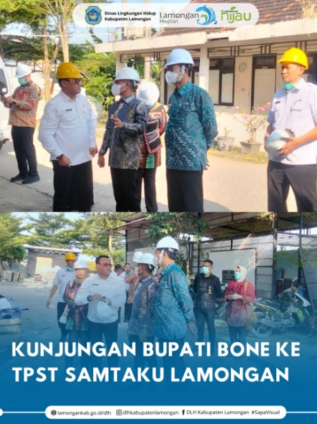 Foto: Kunjungan Bupati Bone ke TPST Samtaku Lamongan