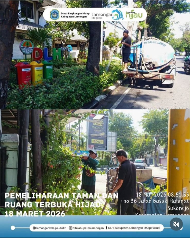 Foto: Pemeliharaan Taman dan Ruang Terbuka Hijau
