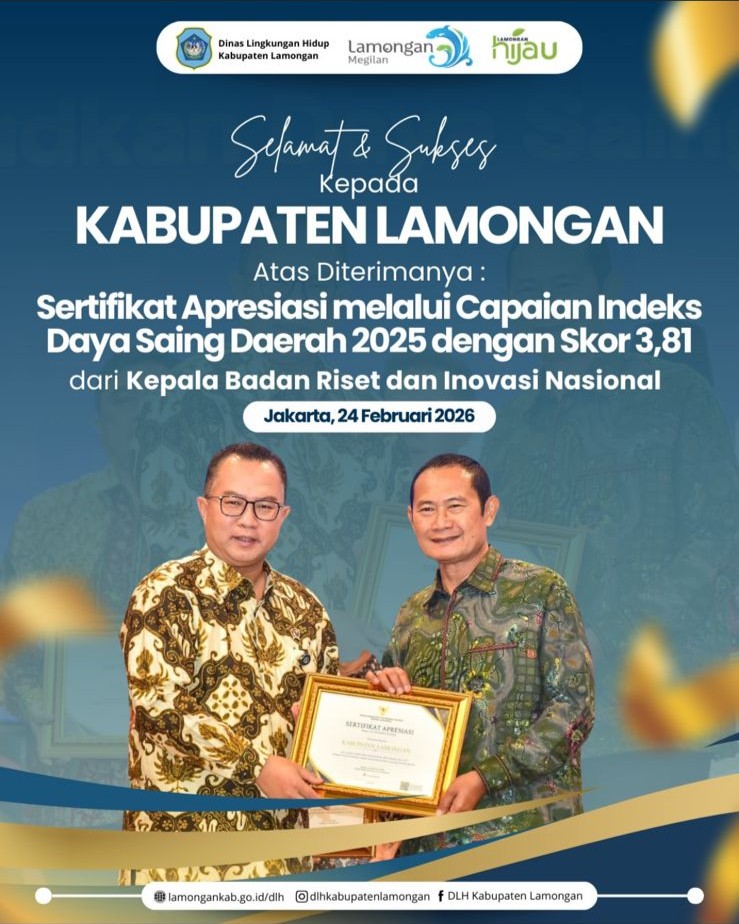 Foto: Selamat dan Sukses kepada Kabupaten Lamongan