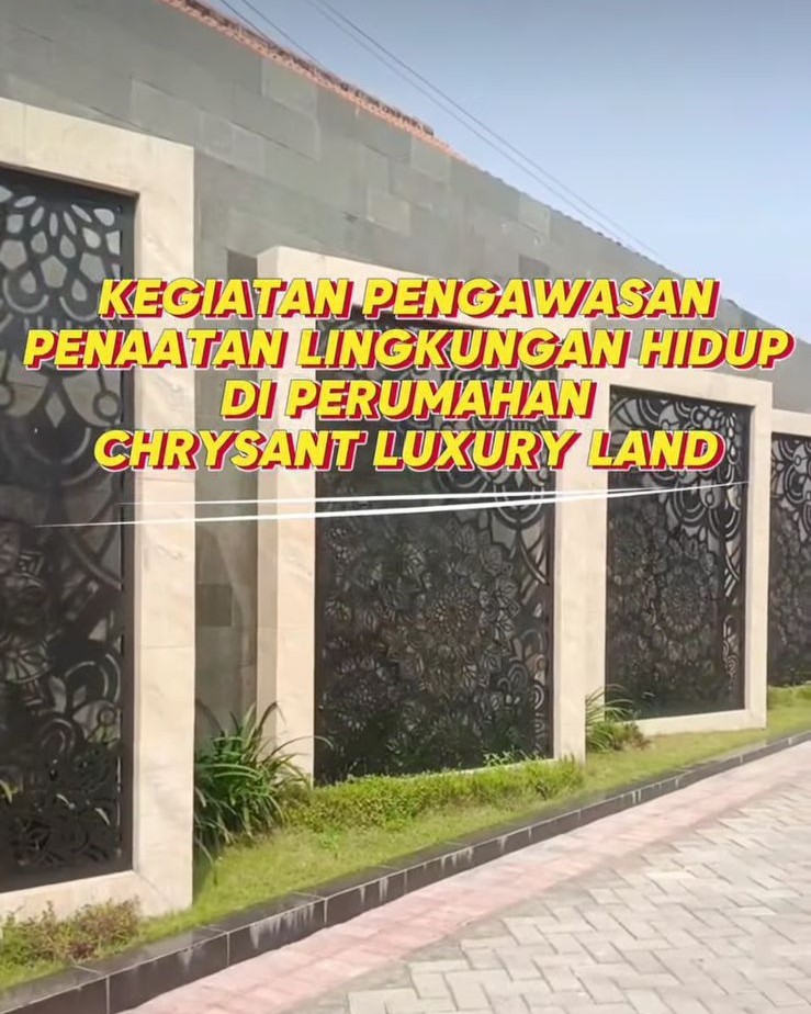 Foto: Pengawasan Penaatan Lingkungan Hidup di Perumahan Chrysant Luxury Land