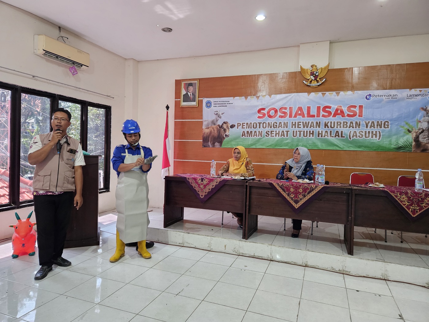 Sosialisasi Pemotongan Hewan Kurban yang ASUH Digelar di Dinas Peternakan dan Kesehatan Hewan Lamongan