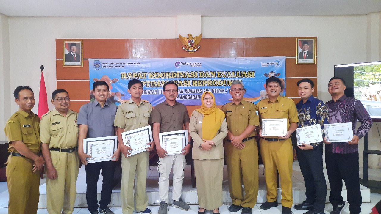 Foto: Rapat Koordinasi dan Evaluasi Optimalisasi Reproduksi, Wujud Komitmen Tingkatkan Kinerja Petugas IB di Kabupaten Lamongan