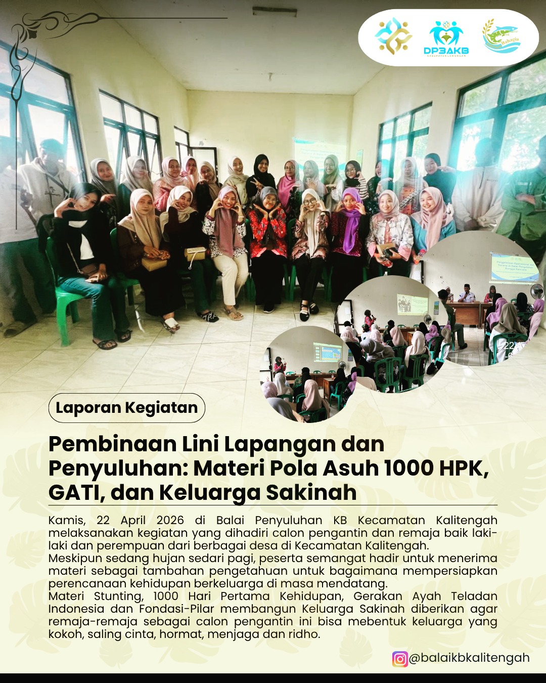 Foto: PEMBINAAN LINI LAPANGAN DAN PENYULUHAN