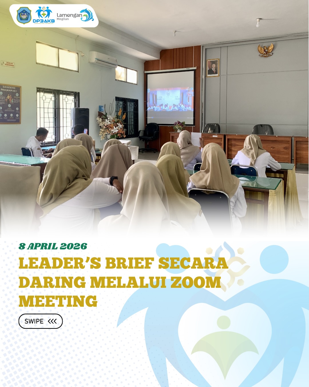 Foto: LEADER'S BRIEF SECARA DARING MELALUI ZOOM MEETING