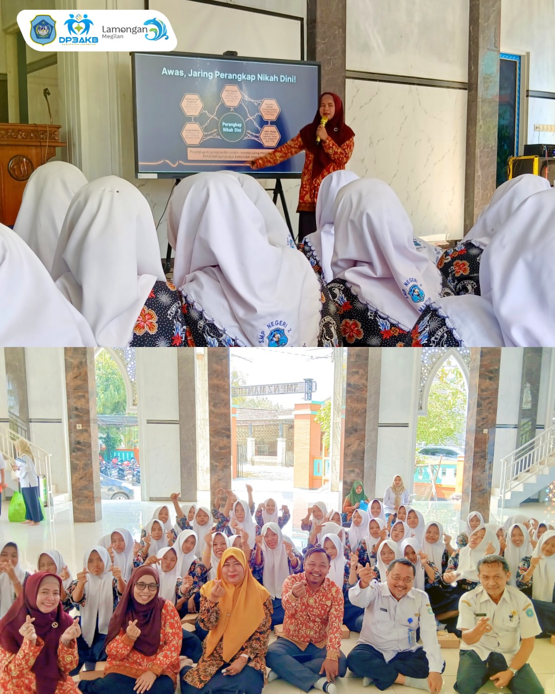 Foto: DP3AKB LAMONGAN GELAR LINI LAPANGAN DI SMPN 2 MANTUP