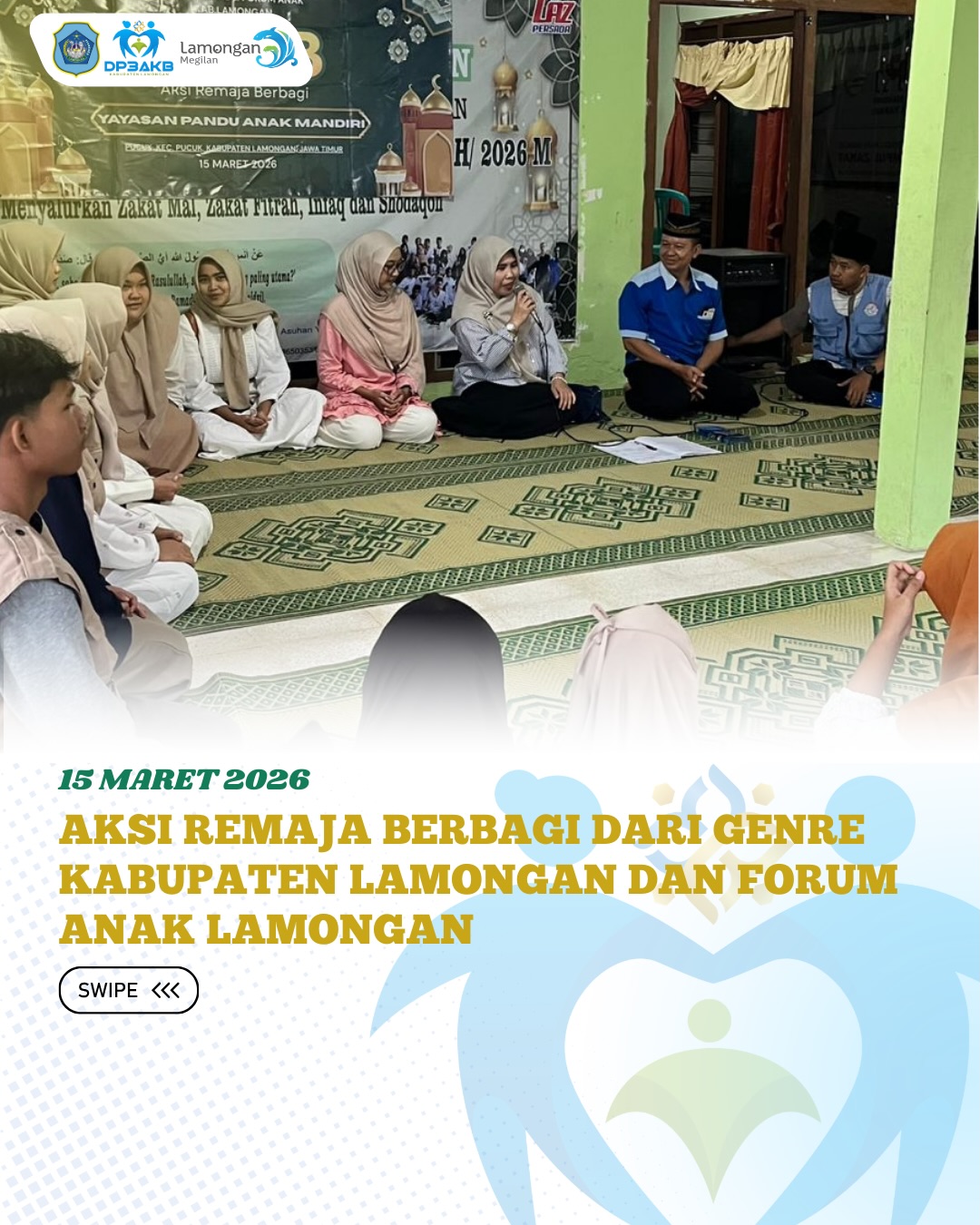 Foto: AKSI REMAJA BERBAGI DARI GENDER KABUPATEN LAMONGAN DAN FORUM ANAK LAMONGAN