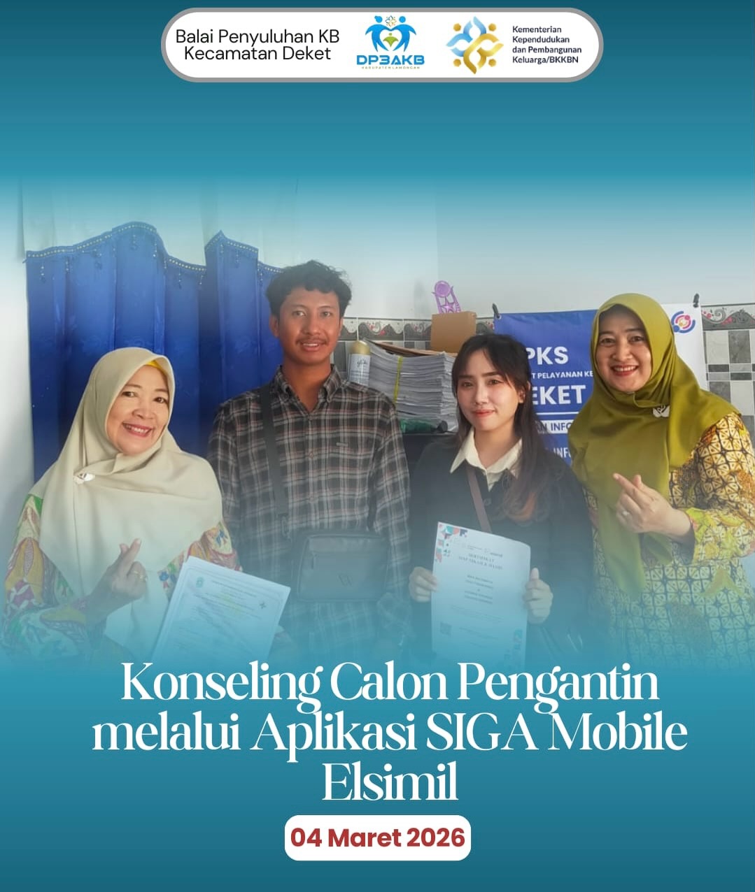 Foto: KONSELING CALON PENGANTIN MELALUI APLIKASI SIGA MOBILE ELSIMIL