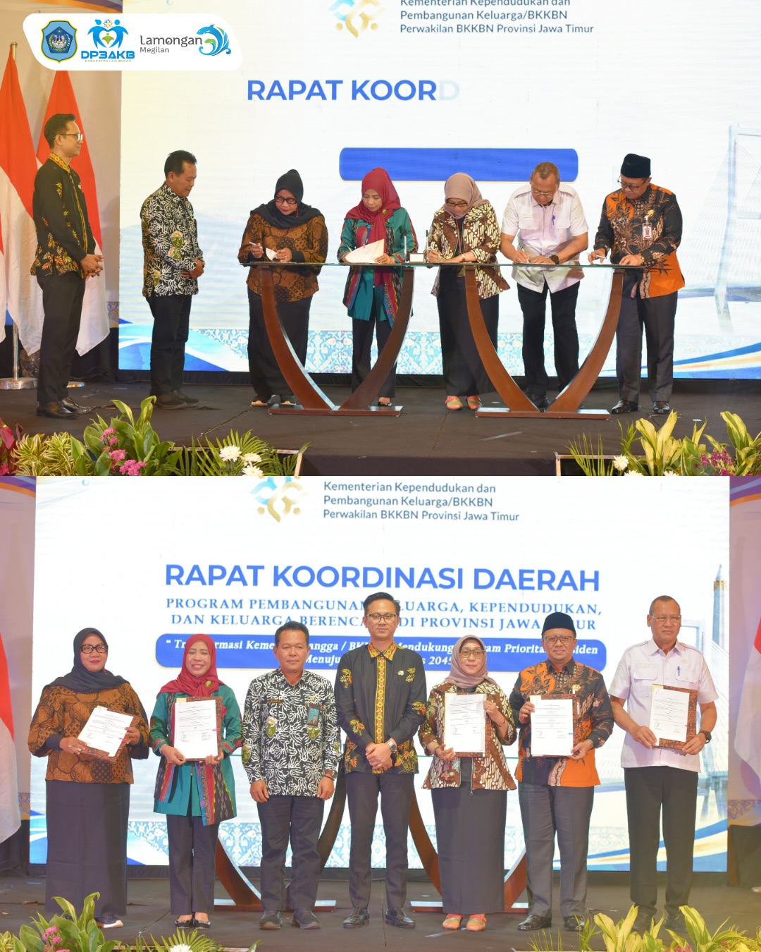 Foto: KOMITMEN BERSAMA MELALUI PKS DALAM MENDUKUNG PEMBANGUNAN KELUARGA DAN PENURUNAN STUNTING DI JAWA TIMUR