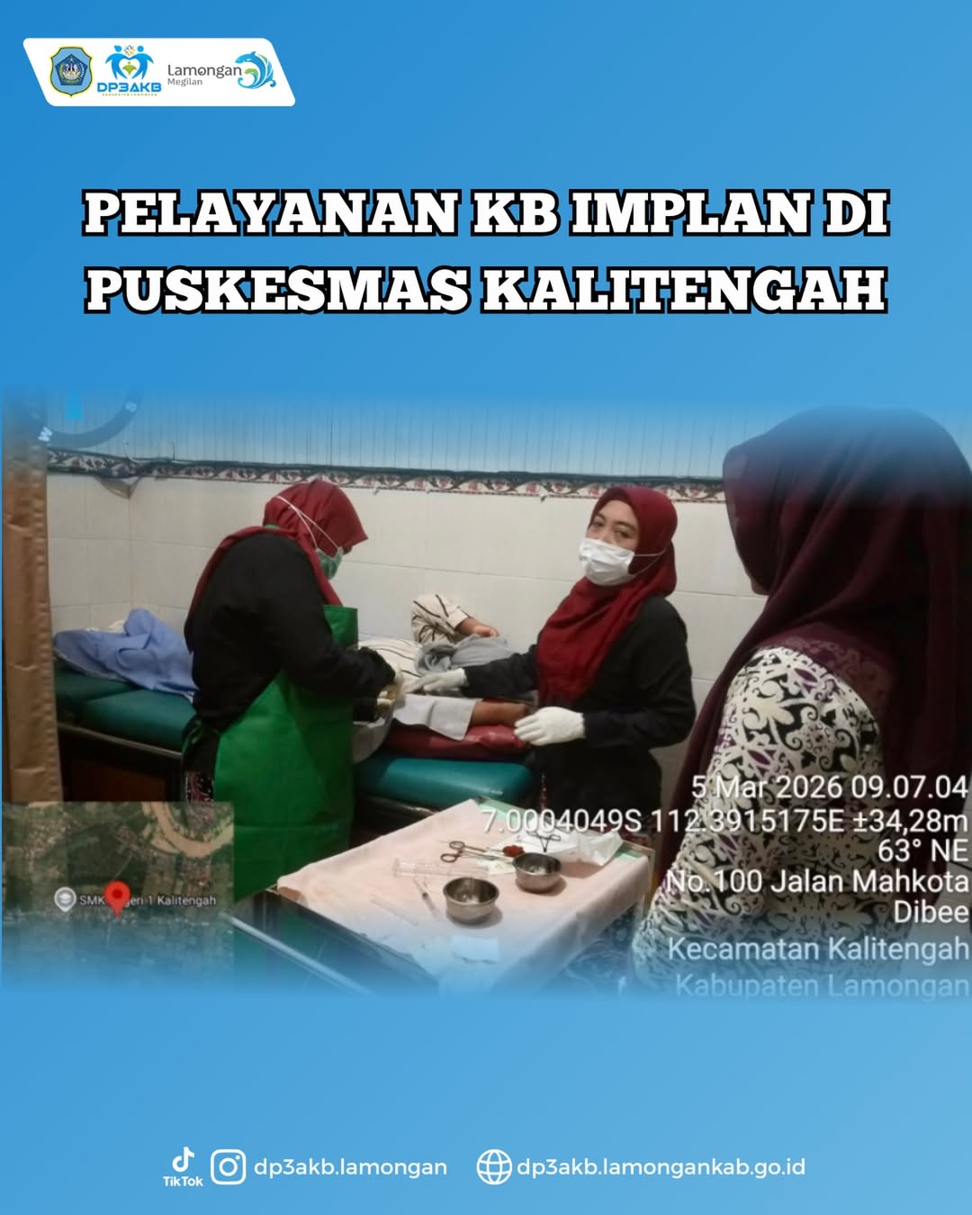 Foto: PELAYANAN IMPLAN DI PUSKESMAS KALITENGAH