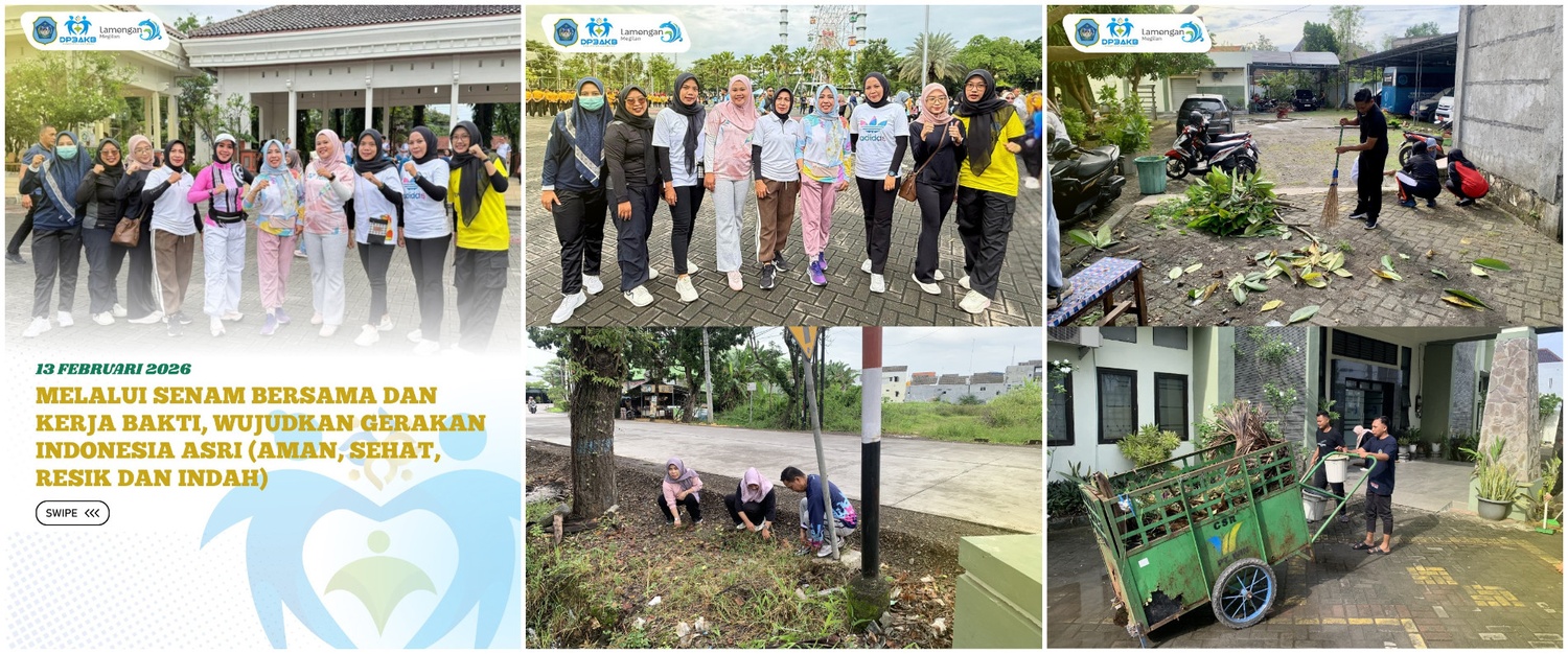 Foto: MELALUI SENAM BERSAM DAN KERJA BAKTI, MEWUJUDKAN GERAKAN INDONESIA ASRI ( AMAN, SEHAT, RESIK DAN INDAH)