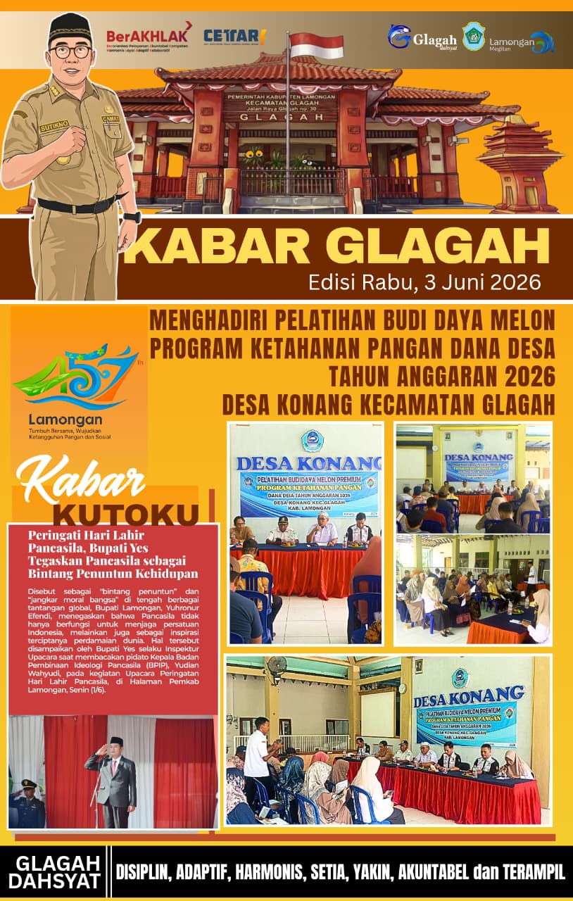 Foto: KEGIATAN PELATIHAN BUDIDAYA MELON PROGRAM KETAHANAN PANGAN DANA DESA TAHUN ANGGARAN 2026 DESA KONANG KECAMATAN GLAGAH