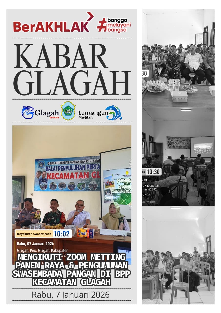 Foto: ZOOM MEETING PANEN RAYA DAN PENGUMUMAN SWASEMBADA PANGAN DI BPP KECAMATAN GLAGAH