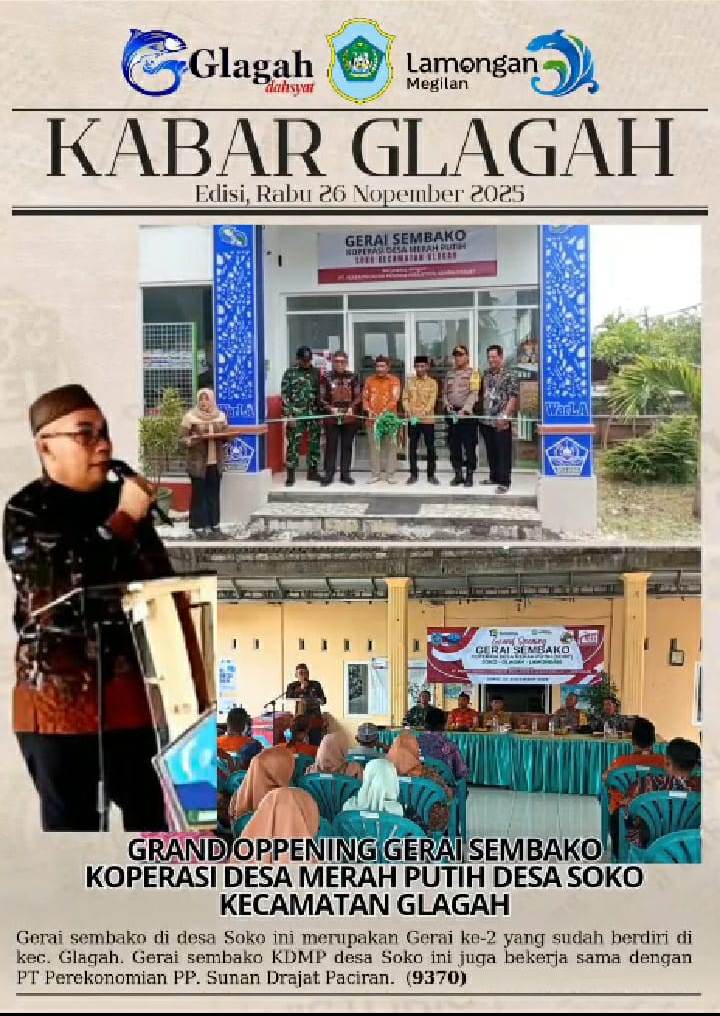 Foto: GRAND OPENING GERAI SEMBAKO KOPERASI DESA MERAH PUTIH DESA SOKO KECAMATAN GLAGAH