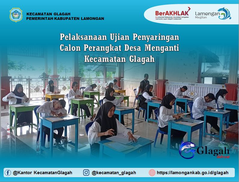 Foto: Pelaksanaan Ujian Penyaringan Calon Perangkat Desa Menganti Kecamatan Glagah