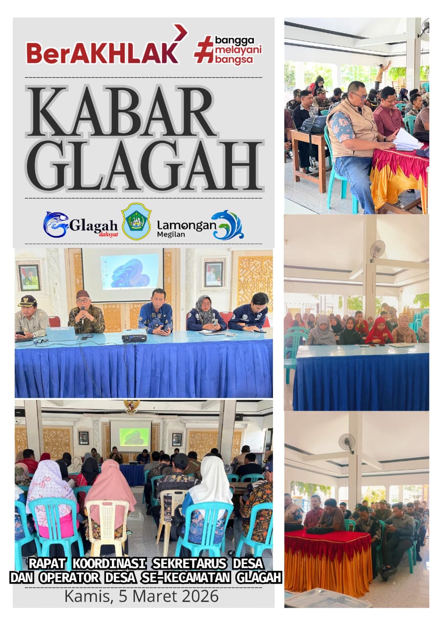 Foto: RAPAT KOORDINASI SEKRETARIS DESA DAN OPERATOR DESA SE - KECAMATAN GLAGAH