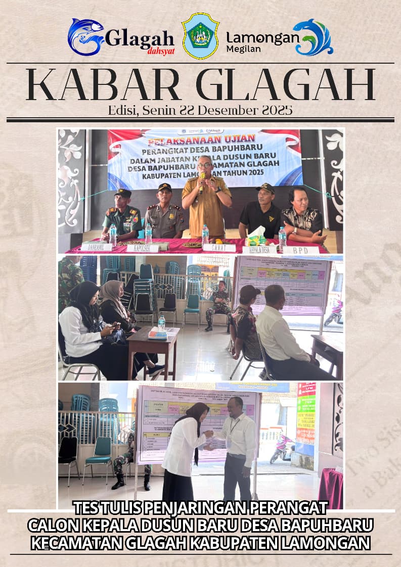 Foto: PELAKSANAAN UJIAN PERANGKAT DESA BAPUHBARU KECAMATAN GLAGAH