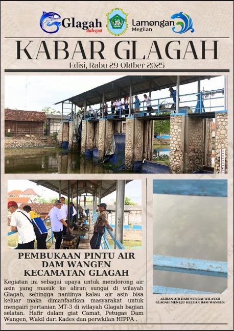 Foto: PEMBUKAAN PINTU AIR DAM WANGEN KECAMATAN GLAGAH