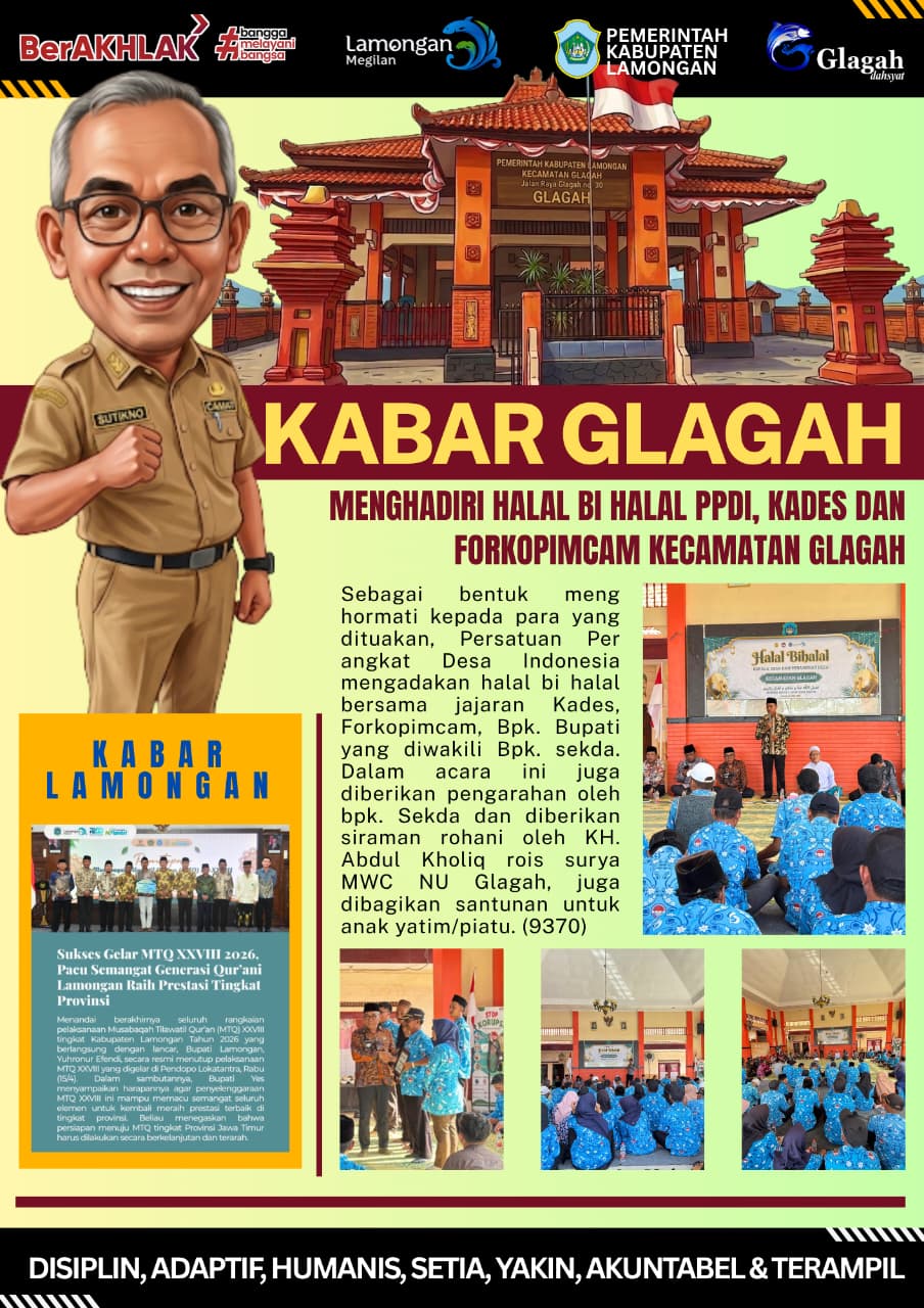 Foto: KEGIATAN HALAL BIHALAL BERSAMA PPDI, KEPALA DESA DAN FORKOPIMCAM KECAMATAN GLAGAH