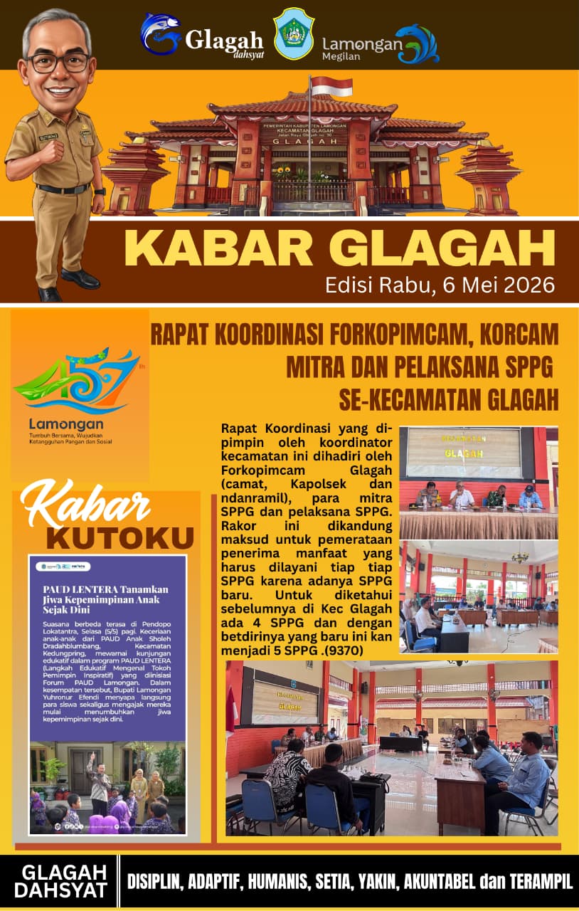 RAPAT KOORDINASI FORKOPIMCAM, KORCAM MITRA DAN PELAKSANA SPPG SE KECAMATAN GLAGAH