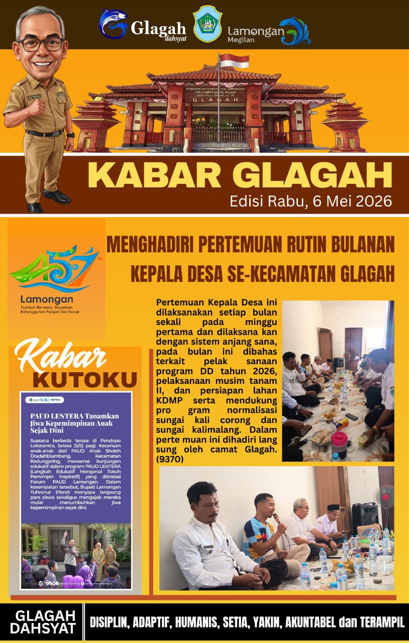 PERTEMUAN RUTIN BULANAN KEPALA DESA SE KECAMATAN GLAGAH