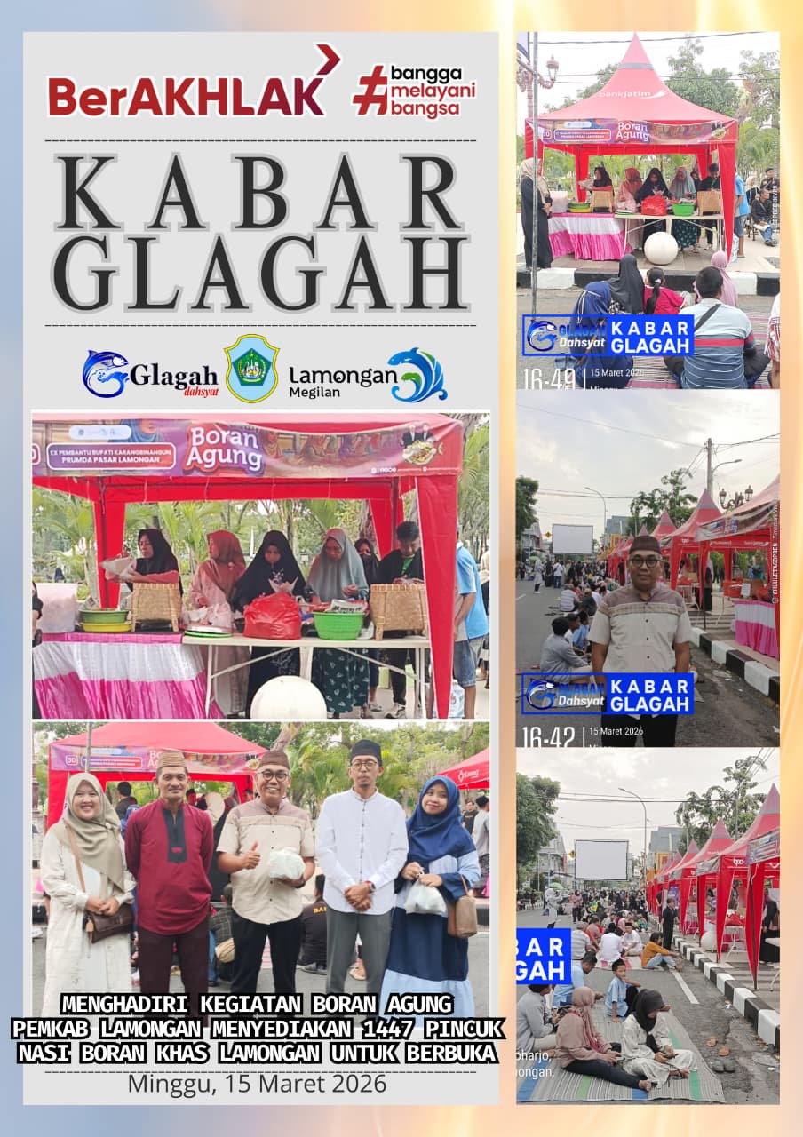 CAMAT GLAGAH MENGHADIRI KEGIATAN BORAN AGUNG PEMKAB LAMONGAN