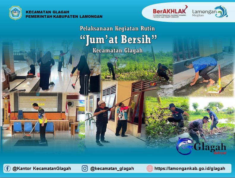 Foto: Pelaksanaan Kegiatan Rutin "Jumat Bersih" Kecamatan Glagah
