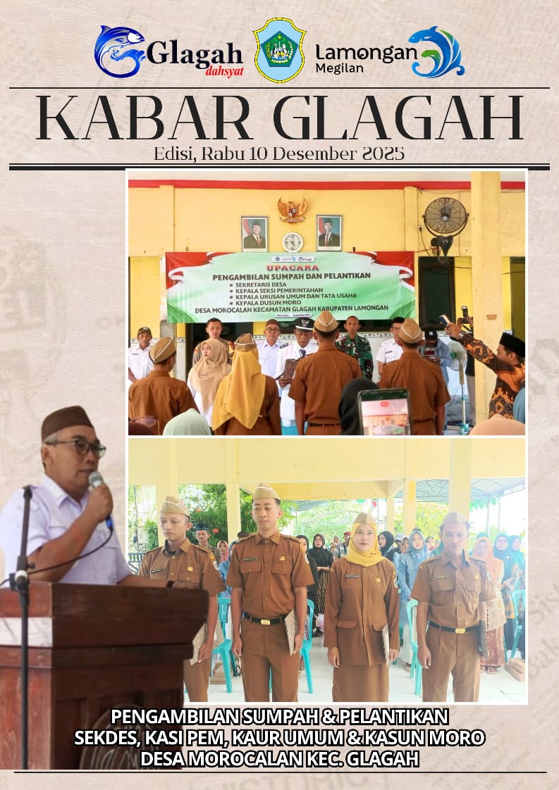 PENGAMBILAN SUMPAH DAN PELANTIKAN PERANGKAT DESA MOROCALAN