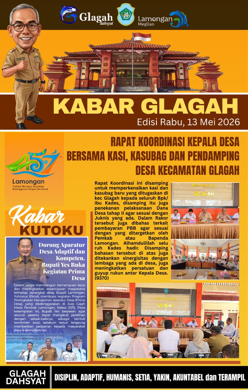 Foto: RAPAT KOORDINASI DI PENDOPO KECAMATAN GLAGAH