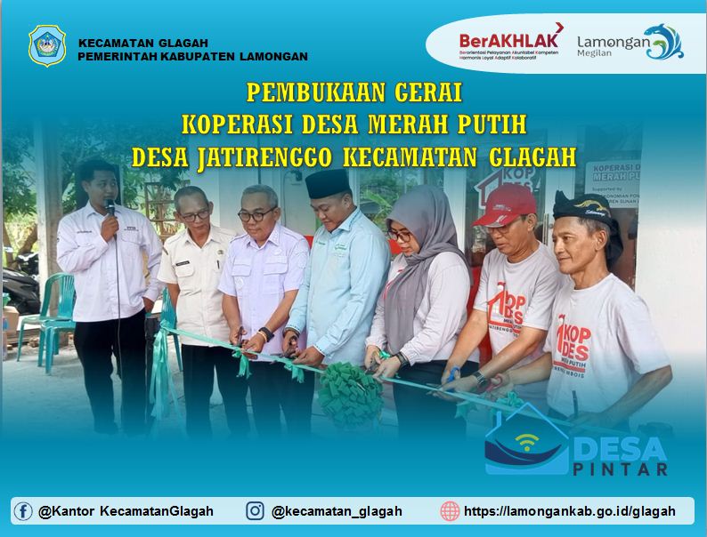 Foto: PEMBUKAAN GERAI KOPERASI DESA MERAH PUTIH DESA JATIRENGGO KECAMATAN GLAGAH