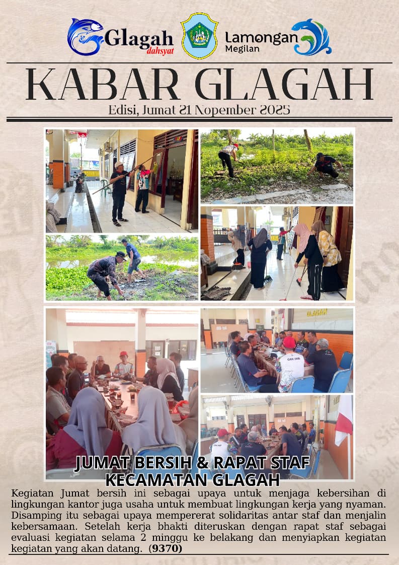 Foto: JUM'AT BERSIH DAN RAPAT STAF KECAMATAN GLAGAH