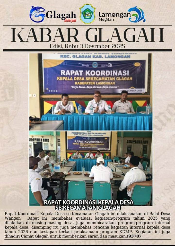 Foto: RAPAT KOORDINASI KEPALA DESA SE KECAMATAN GLAGAH