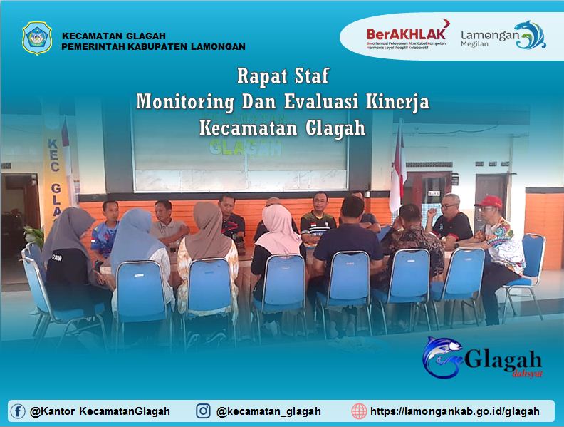 Foto: Rapat Staf Monitoring dan Evaluasi Kinerja Kecamatan Glagah Bulan November 2025