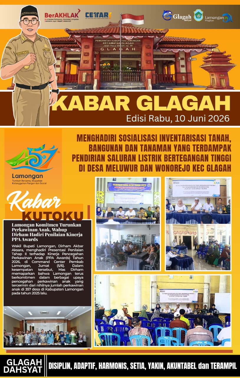 Foto: MENGHADIRI SOSIALISASI INVENTARISASI TANAH, BANGUNAN DAN TANAMAN YANG TERDAMPAK PENDIRIAN SALURAN LISTRIK BERTEGANGAN TINGGI DI DESA MELUWUR DAN WONOREJO KECAMATAN GLAGAH