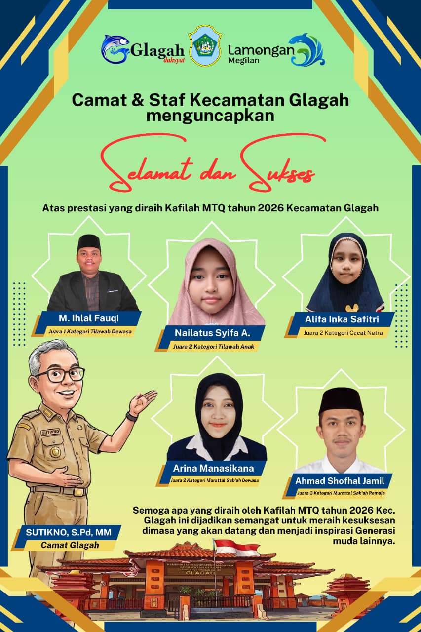 Foto: SELAMAT DAN SUKSES KEPADA PARA JUARA MTQ TAHUN 2026