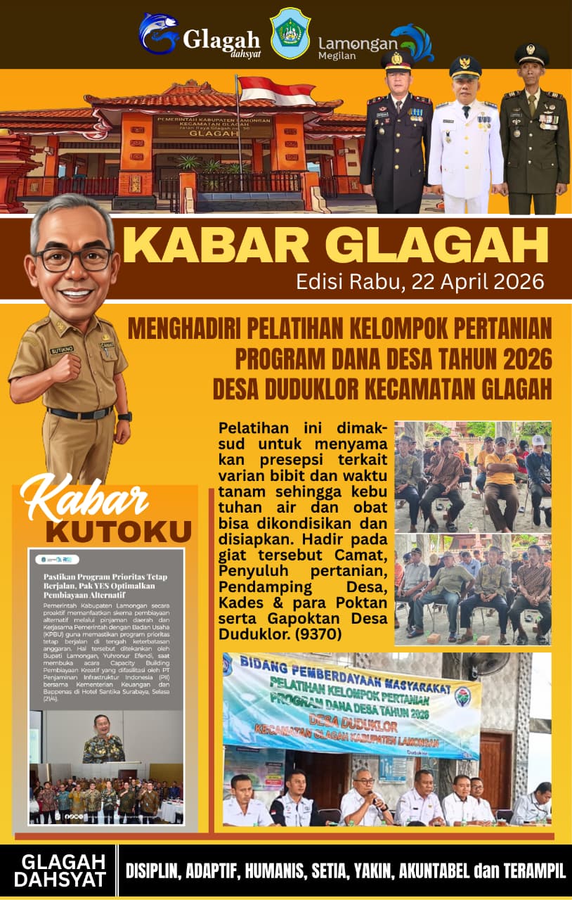 Foto: PELATIHAN KELOMPOK PERTANIAN PROGRAM DANA DESA TAHUN 2026 DI DESA DUDUKLOR KECAMATAN GLAGAH