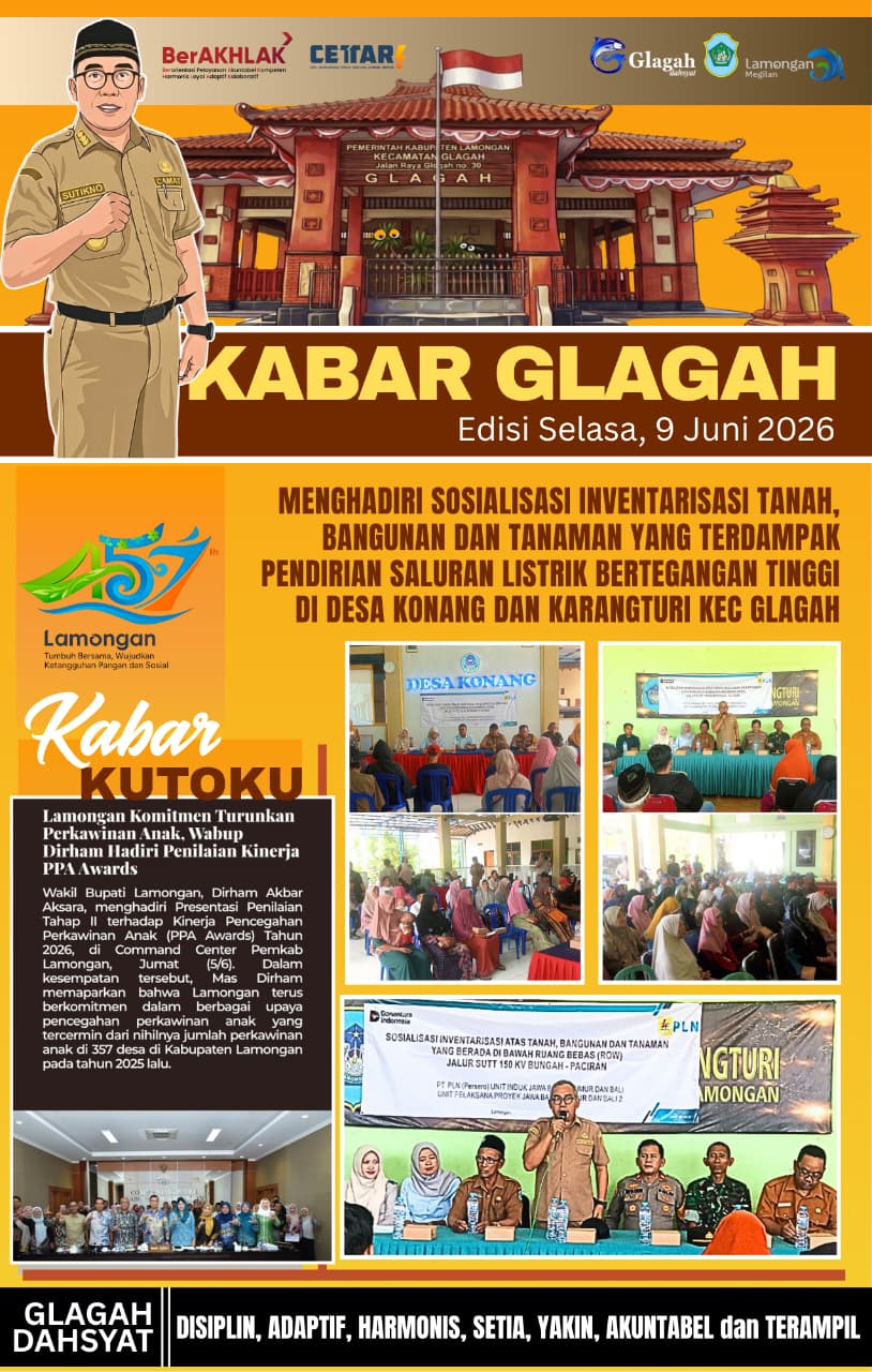 Foto: MENGHADIRI SOSIALISASI INVENTARISASI TANAH, BANGUNAN DAN TANAMAN YANG TERDAMPAK PENDIRIAN SALURAN LISTRIK BERTEGANGAN TINGGI DI DESA KONANG DAN KARANGTURI KECAMATAN GLAGAH