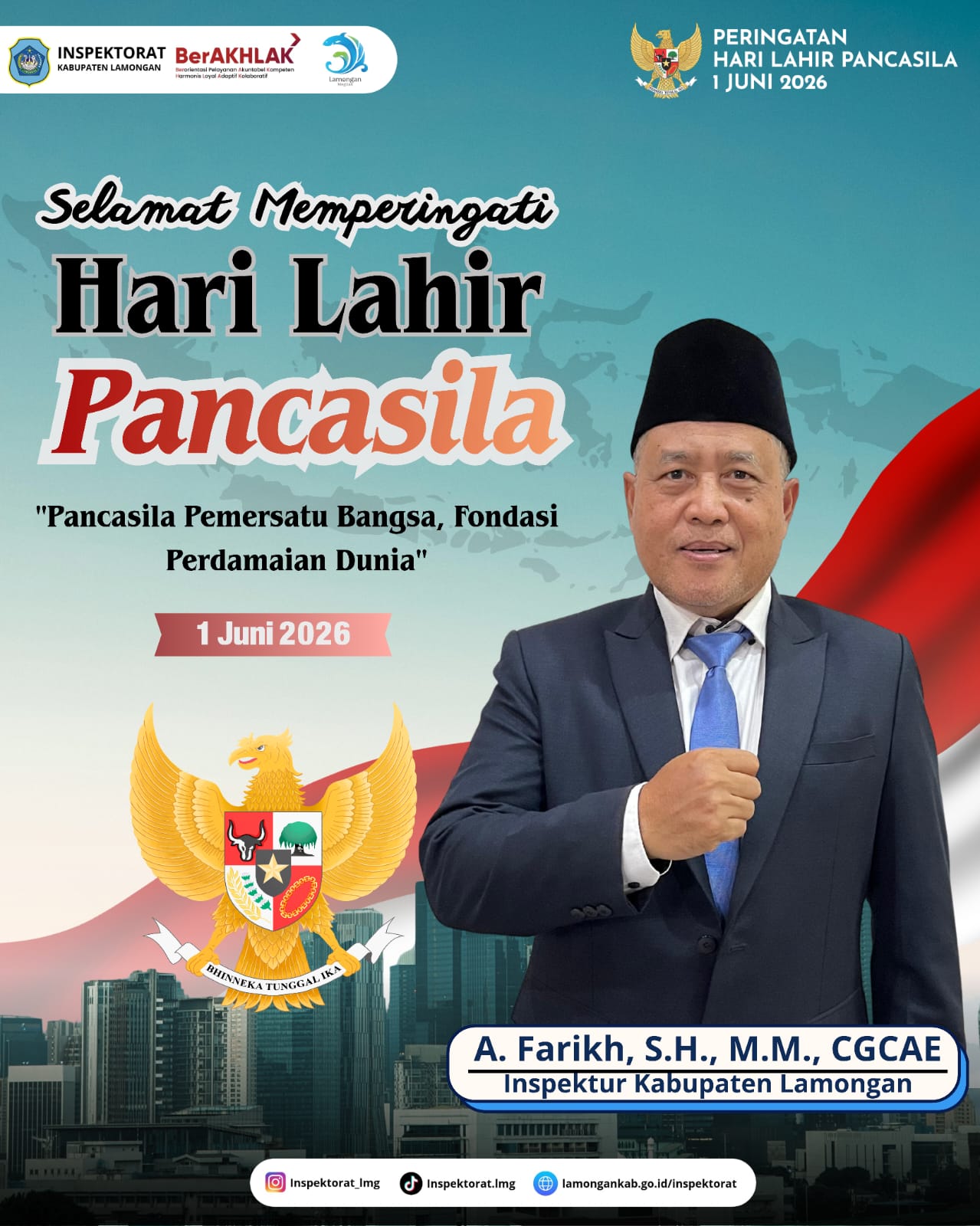 Foto: SELAMAT MEMPERINGATI HARI LAHIR PANCASILA TAHUN 2026