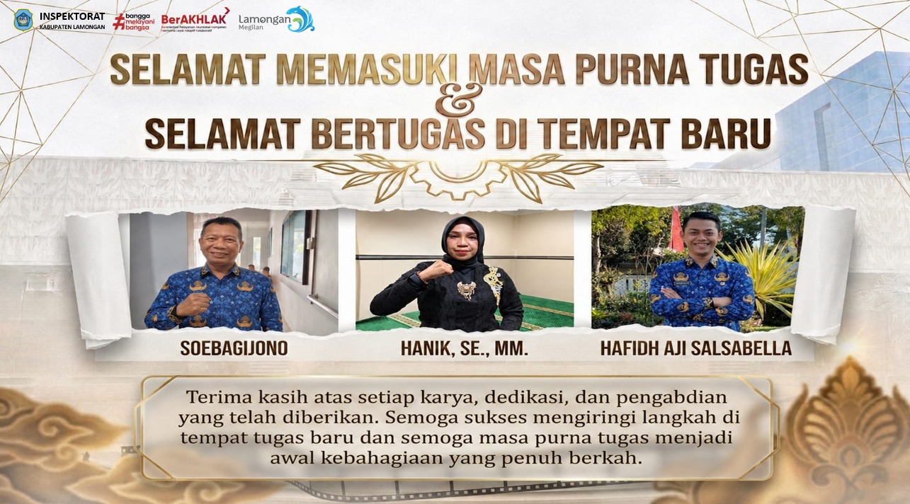 Foto: PELEPASAN PEGAWAI INSPEKTORAT KABUPATEN LAMONGAN: APRESIASI ATAS PENGABDIAN DAN DEDIKASI