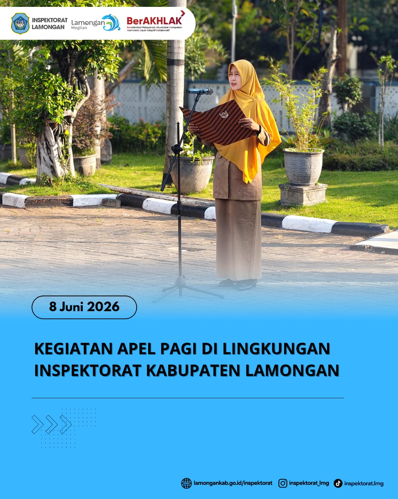 Foto: KEGIATAN APEL PAGI DI LINGKUNGAN INSPEKTORAT KABUPATEN LAMONGAN