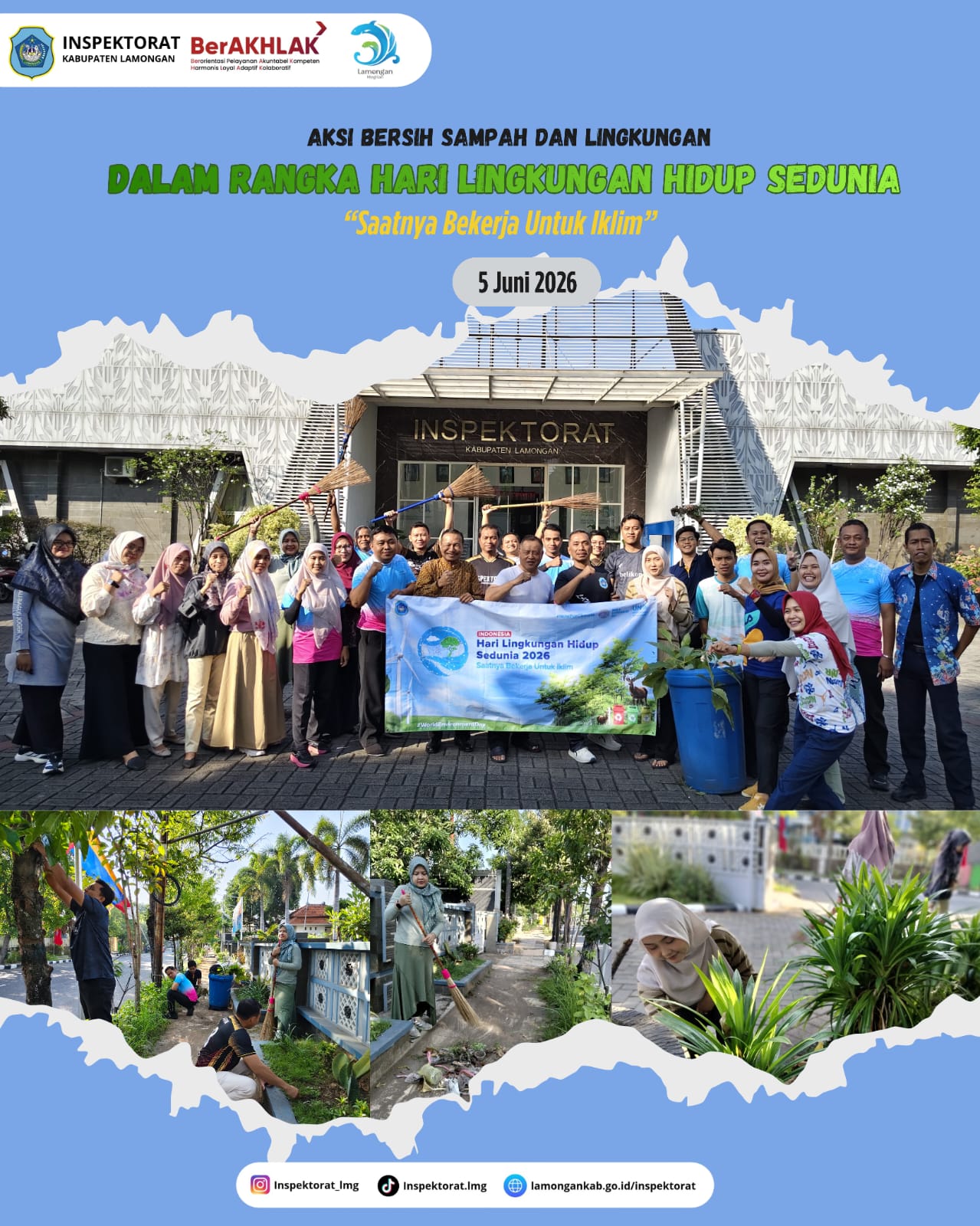 Foto: AKSI BERSIH SAMPAH DAN LINGKUNGAN DALAM RANGKA MEMPERINGATI HARI LINGKUNGAN HIDUP SEDUNIA TAHUN 2026
