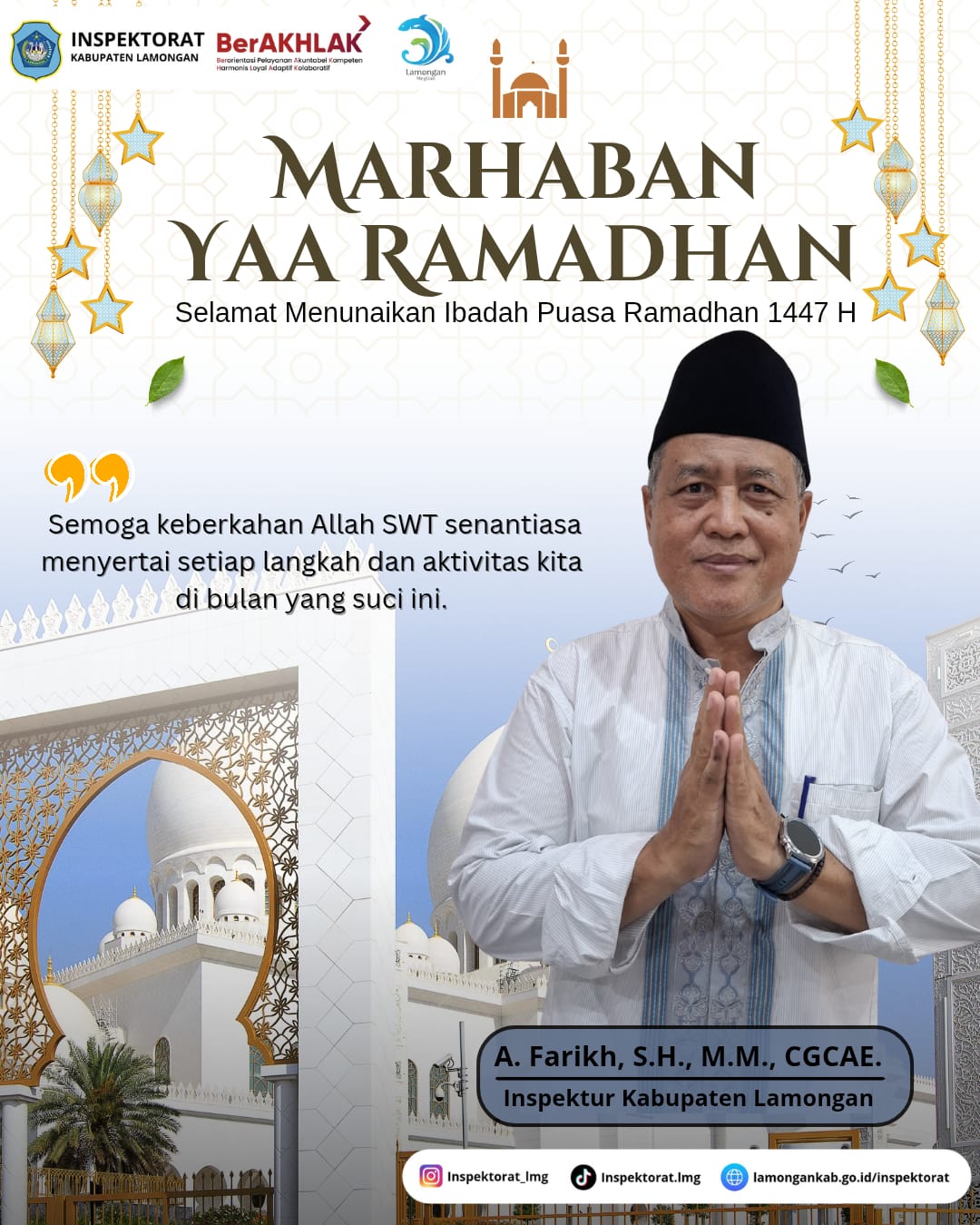 Foto: SELAMAT MENUNAIKAN IBADAH PUASA RAMADHAN 1447 H