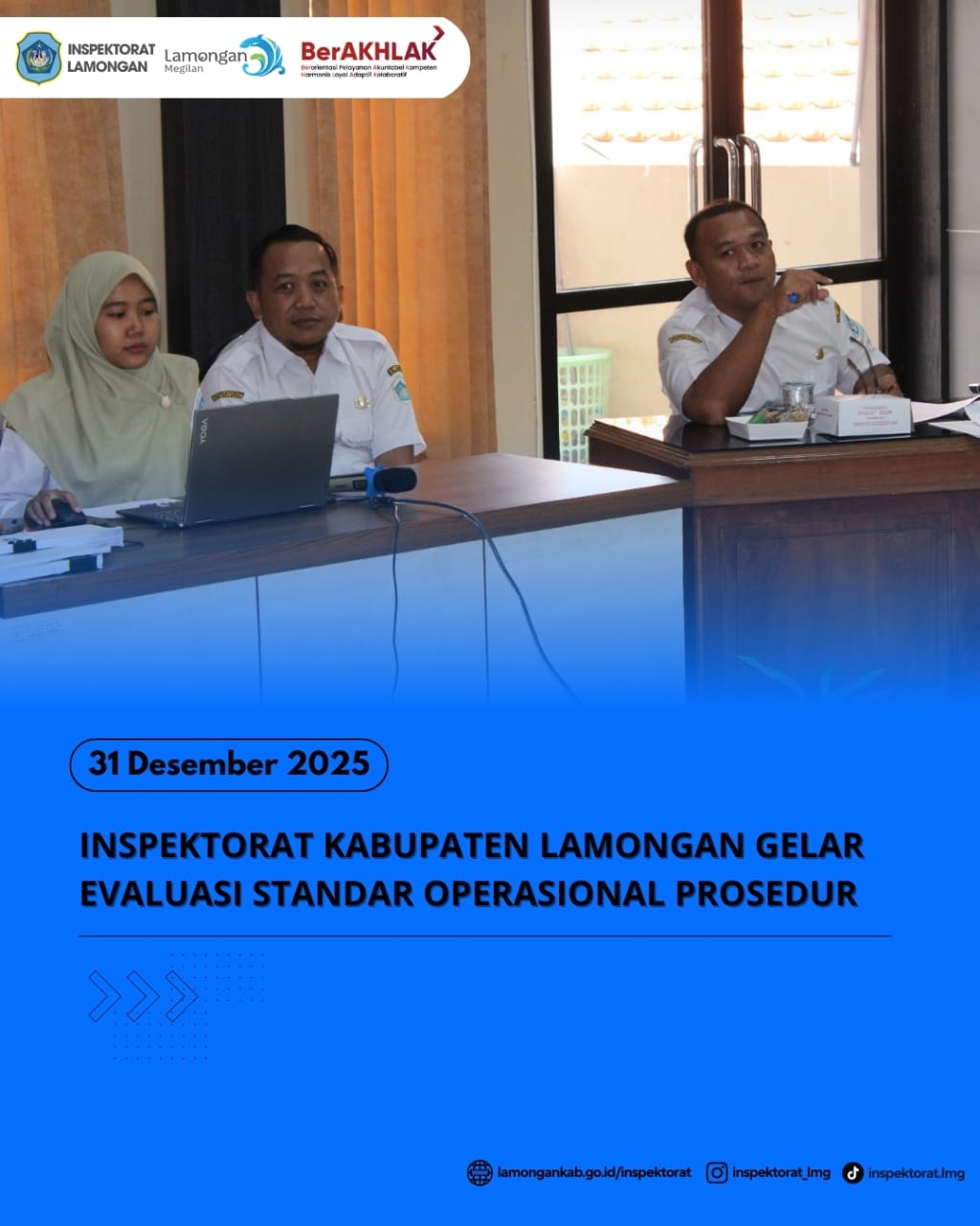 Foto: INSPEKTORAT KABUPATEN LAMONGAN GELAR DESK PENYUSUNAN STANDAR OPERASIONAL PROSEDUR